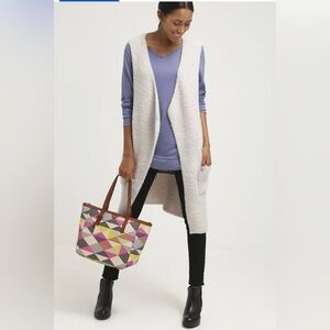 FOSSIL "Sydney" Geometric Print Signature Shopper Tote Bag